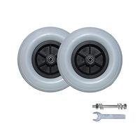 LekLai Ruedas para Sillas de Ruedas de 200 X 50 Mm, Ruedas de Pu, Neumático Sólido, para Sillas de Ruedas Eléctricas de Repuesto/Sillas de Ruedas Manuales, 1 Par