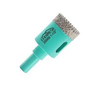 LEKOMESH Broca de Diamante 28mm - Corona de Diamante con Mango Triangular para Porcelánico Cerámica Mármol Granito Piedra