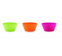 Lékué Base de silicona platino para magdalenas, Multicolor, 12 unidades, 80 ml