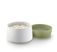 Lékué Bol para cocinar Quinoa, Arroz y Cereal en microondas, 1 L, Verde