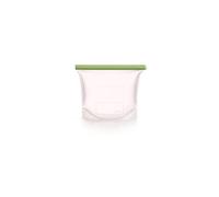 Lékué Bolsa reutilizable silicona platino para conservar alimentos, Silicone bag Verde, 1000 ml