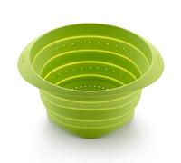 Lékué Colador de silicona plegable/colapsable, Verde, 23 cm