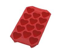 Lékué Cubitera de Caucho SBS con tapa, Rojo,Corazón