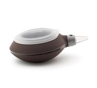 Lékué DecoPen - Decorador de cocina de silicona, dulces y salados, cuatro boquillas, color marrón