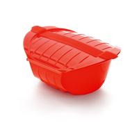 Lékué Estuche de vapor hondo Lékué 1-2 p. Rojo