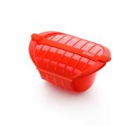 Lékué Estuche de vapor hondo Lékué 3-4 p. Rojo