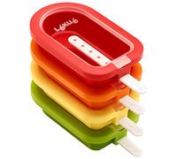 Lékué Kit 4 Moldes Mini Polo apilable, silicona platino Multicolor 60 ml x 4