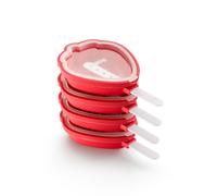 Lékué Kit moldes de 4 helados fresa Lékué Rojo