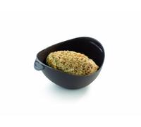 Lékué Molde/Bol mini para hacer pan casero, silicona platino Marrón, 300 ml