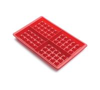 Lékué Molde gofres Lékué de silicona Rojo