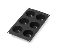 Lékué Molde muffins de silicona Lékué 6 cav. Negro