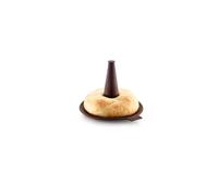 Lékué Molde para Bagels, Silicona platino Marrón, 6 Unidades