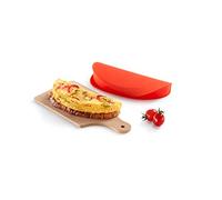 Lékué Molde para cocinar tortillas en microondas, Omelette maker, silicona platino Rojo, 0.4 l
