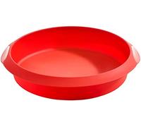 Lékué Molde redondo repostería, silicona Rojo, 20 cm