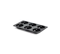 Lékué Molde para dónuts Lékué silicona 6 uds. Negro