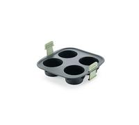 Lékué Molde repostería muffins de silicona para Air Fryer, 4 cav