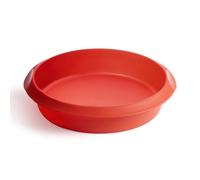 Lékué Molde repostería Redondo, silicona platino Rojo, 24 cm