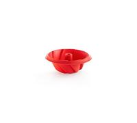 Lékué Molde repostería Savarín Espiral, silicona platino Rojo, 20 cm