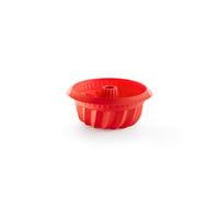 Lékué Molde savarin hondo Lékué de silicona Ø22 cm Rojo