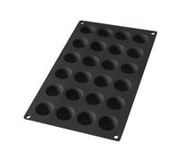 Lékué Molde semiesfera de silicona Lékué 24 cav. Negro