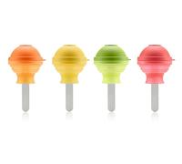 Lékué Moldes para helados Lollipop, Set de 4, multicolor