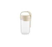 Lékué Natural Jar to go con cuchara para transportar alimentos beige 600 ml