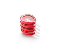 Lékué Set de 4 moldes para helados Fresa Lékué. Rojo Variante única