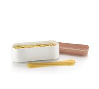 Lékué Quick Pasta, recipiente para cocinar pasta en microondas,Terracotta, Capacidad 1.5 l