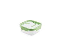Lékué Recipiente de vidrio para conservar alimentos, 1100 ml, cuadrado