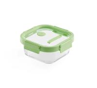 Lékué Recipiente hermético de vidrio Lékué cuadrado 800 ml Verde