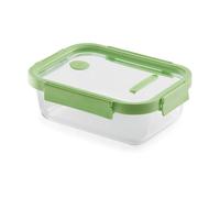 Lékué Recipiente hermético de vidrio Lékué rectangular 1520 ml Verde
