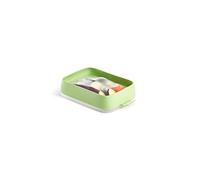 Lékué Reusable Seal Tray, Bandeja Reutilizable para conservar Alimentos, Verde, 22x15x6 cm (3421000V12)