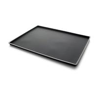 Lékué Salvabandejas Antiderrame para horno, silicona platino Negro, 40 x 40 cm