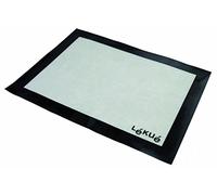 Lékué Salvabandejas 40x30 Tapete de Silicona y Fibra de Vidrio, Blanco y Negro, 40 x 30 cm