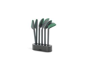 Lékué Set 5 Utensilios Esenciales de cocina con base de soporte