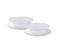Lékué Set de 2 tapas extensibles, Silicona, Blanco, 2 unidades x 8,5 cm (Utensilio Cocina)