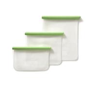 Lékué Set de 3 bolsas reutilizables planas Lékué Verde