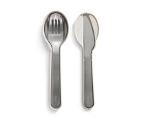 Lékué Set de cubiertos Lékué con funda 5 piezas Beige