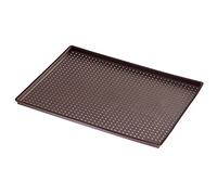 Lékué Tapete de Silicona platino para Pizza, Marrón, 30 x 40 cm