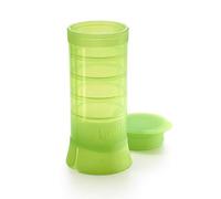 Lékué - Tubo Recipiente de Silicona para conservar/congelar Especies, Verde