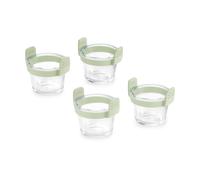 Lékué Mini vasos de vidrio transparente para Air Fryer, Set de 4