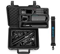 LEKUFEE Estuche de Viaje Rígido e Impermeable para Insta360 X5, Insta360 X4, Insta360 X3 Cámara de Acción, 4 Baterías, Transmisor Mic Air y Más Accesorios (Solo Estuche)