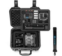 Lekufee Estuche Impermeable ParaGopro Hero 13/12/11/10/9/8,Mission 1 Pro, Lit Hero, Hero 4K Cámara de acción/Edición Creator y Accesorios (Solo Maleta)