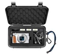 LEKUFEE Estuche Rígido Impermeable de Viaje para Cámara Digital Canon Powershot SX740 / SX730 / SX720 HS, batería NB-13L y Accesorios (Solo Bolsa y Estuche)