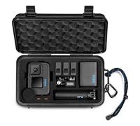 Lekufee Estuche Rígido Impermeable de Viaje para Gopro Hero 13/12/11/10/9, Mission 1 Pro,Hero 4K, Lit Hero, Media Mod y Otros Accesorios (Solo Estuche y Bolsa)