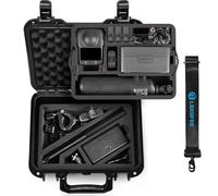 LEKUFEE Estuche Rígido Portátil e Impermeable para cámara dji Osmo 360,Pack Aventura, cámara de acción, batería, Cargador, dji Mic 3/2/Mini y más Accesorios (Solo Estuche)