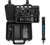LEKUFEE Estuche Rígido Portátil Impermeable para Sony ZV-1F, ZV-1, ZV-1 II, cámara Vlog, batería NP-BX1, estabilizador GP-VPT2BT, y más Accesorios (Solo Estuche)