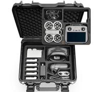 LEKUFEE Maleta Rígido Impermeable para dji Neo 1 Drone,dji RC 2,dji RC N3/N2,dji Goggles 3(No para Goggles N3) /2/Goggles Integra/dji FPV Controller 3,dji RC Motion 3/2 y Accesorios (Solo Estuche)