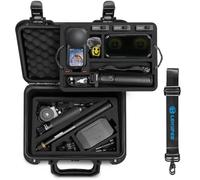 LEKUFEE Maletín Rígido Impermeable para Insta360 X6 y Accesorios | Estuche de Transporte con Correa para Hombro para Paquete estándar,Paquete Get-Set,Paquete básico,Baterías, Mic Pro