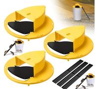 LeKuni 3 Piezas Trampa Ratones Vivos, Trampas para Ratones Hechas De Plástico para Atrapar Varios Ratones Al Mismo Tiempo, Uso En Interiores Y Exteriores, Aptas para Bidones De 5 Galones